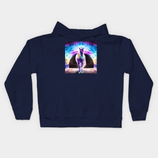 Neon horse Kids Hoodie